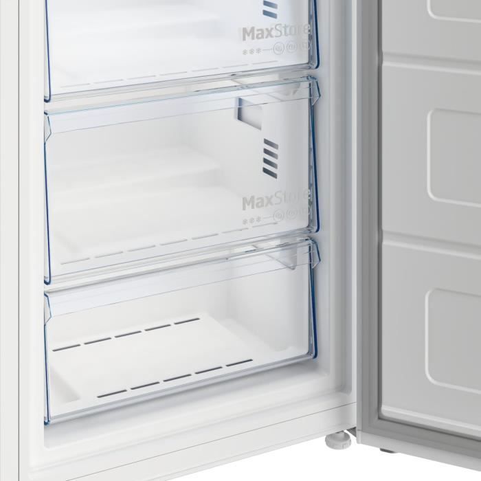 CongÈlateur armoire pose libre - BEKO - B3RFNE294W - Froid ventilÈ - E - 260 L - Autonomie : 11 h - 75,4 x 59,7 x 170,5 cm - Blanc