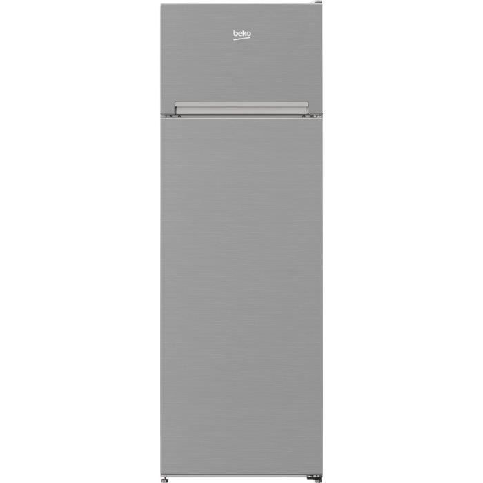 RÈfrigÈrateur pose-libre double porte - BEKO - RDSA280K40SN - Classe E - 250 L - 160,6 x 54 x 57,4 cm - Gris Acier