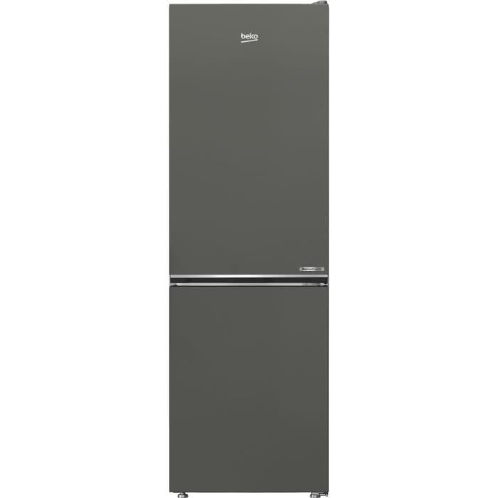 Réfrigérateur combiné - BEKO - B5RCNE366HG - Classe C - 316 L - 59,5 x 66,3 x 186,5 cm - Manhattan Gray
