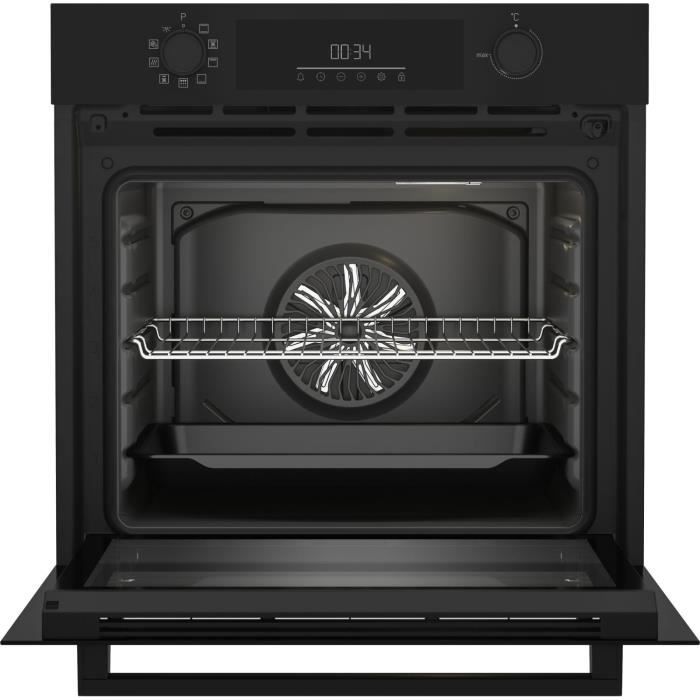 Four multifonction encastrable - Pyrolyse - BEKO - BBIE11300BMP - Noir - Porte froide - 59,4 x 56,7 x 59,5 cm