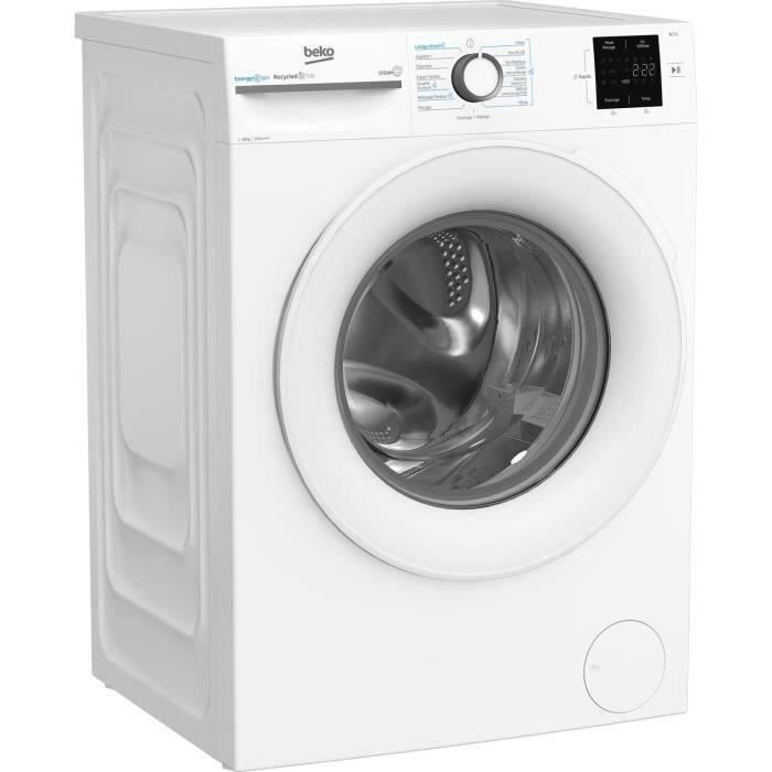 Lave-linge hublot BEKO LLFT310411 - 10 kg - L60cm - 1400 trs/min - Classe A - Blanc