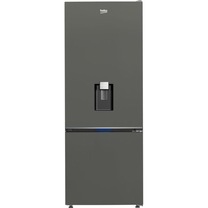 Réfrigérateur combiné - BEKO - B1RCNE534DG -Grande capacité 475 L - Ventilé - Distributeur d'eau - Classe E - 187x70,9x59x7 - Grey