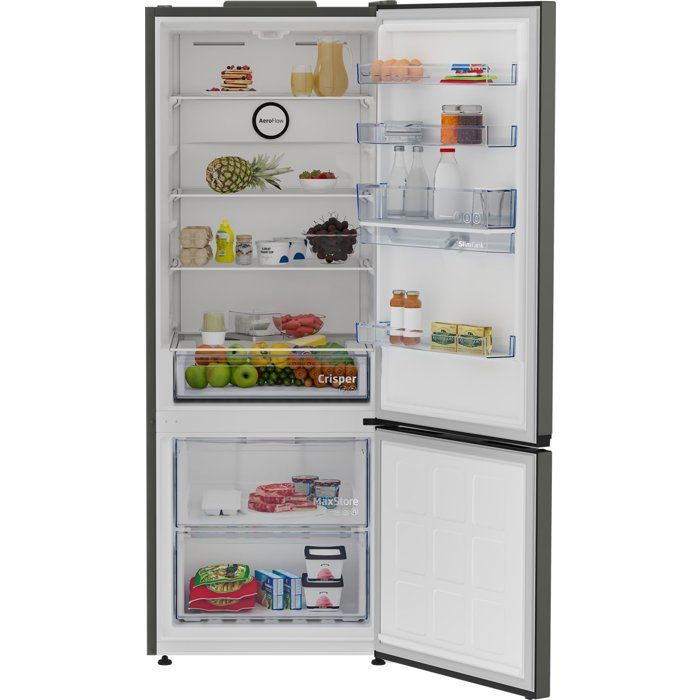 Réfrigérateur combiné - BEKO - B1RCNE534DG -Grande capacité 475 L - Ventilé - Distributeur d'eau - Classe E - 187x70,9x59x7 - Grey