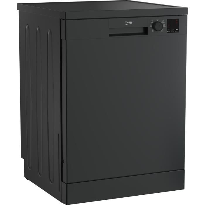 Lave-vaisselle pose libre BEKO b100 DVN06431A - 14 couverts - L60cm - 47dB - Anthracite