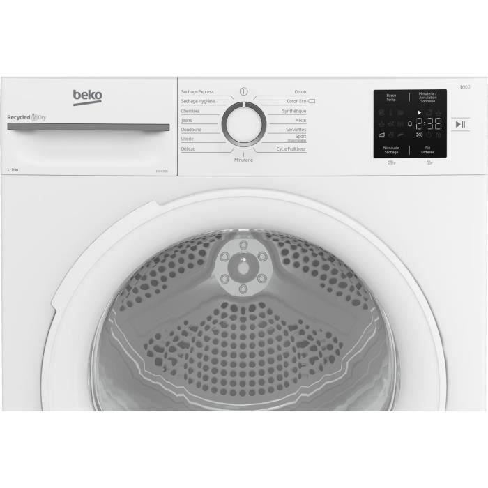 Seche-linge pompe a chaleur BEKO b300 Eco sense D0H1930 - 9 kg - L60cm - Blanc