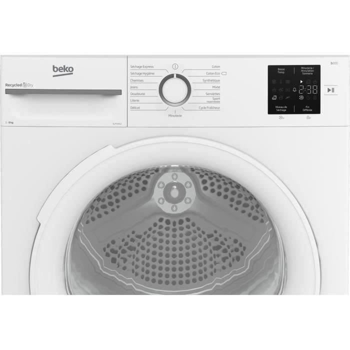 Seche-linge pompe a chaleur BEKO b300 Eco sense SLFT1812 - 8 kg - L60cm - Blanc