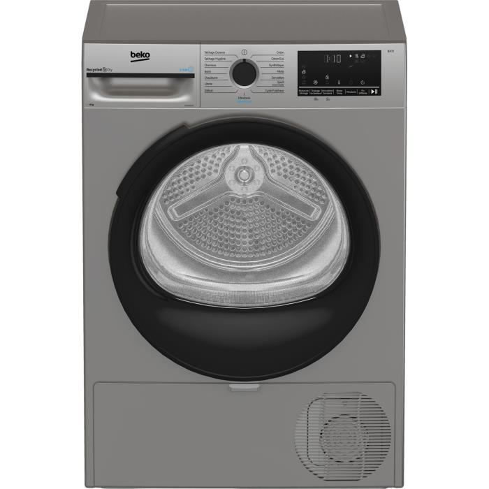 Seche-linge pompe a chaleur BEKO D3H28E93S Eco Sense - 8 kg - L60cm - Silver