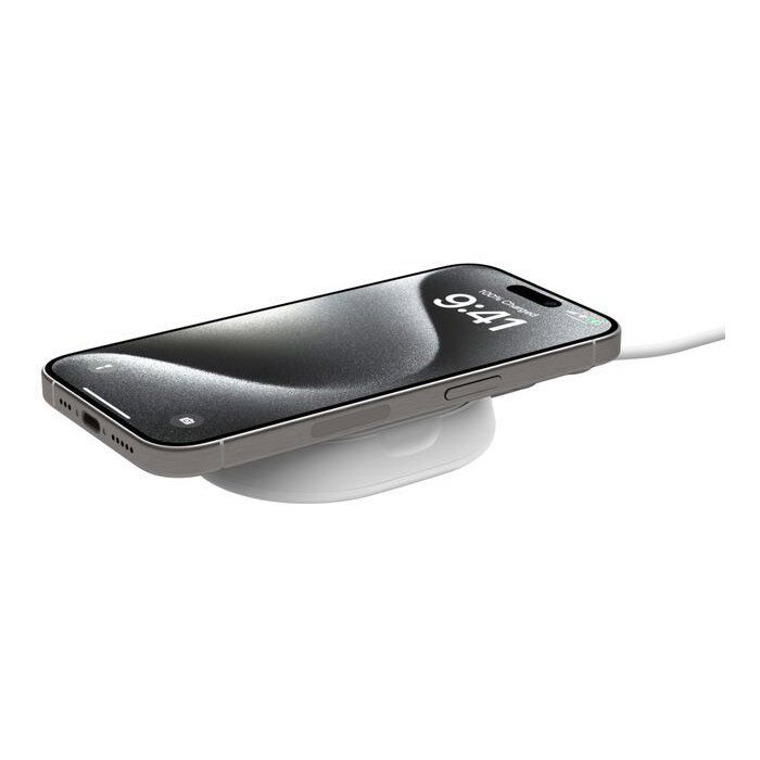Support de charge magnétique - BELKIN - Qi2 - 15W - Blanc