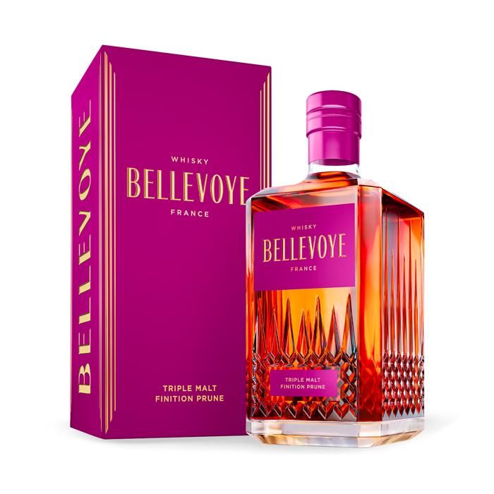 BELLEVOYE - PRUNE - Whisky - Triple Malt - Origine : France - 43 % alcool - bouteille 70 cl