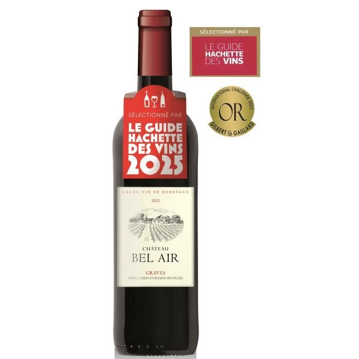 Château Bel Air 2022 Graves - Vin rouge de Bordeaux - 75 cl