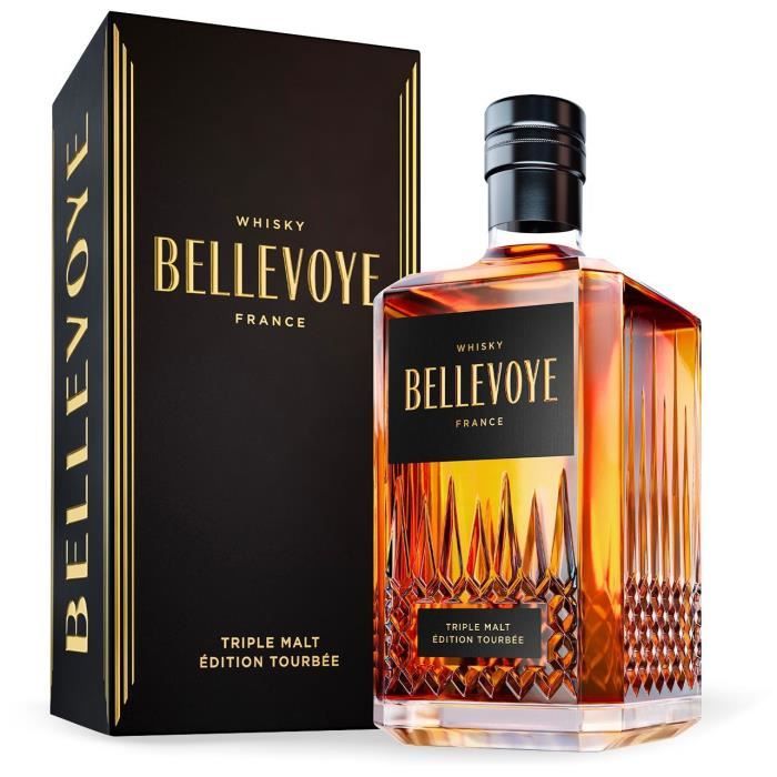 BELLEVOYE - NOIR - Whisky - Triple Malt - Origine : France - 43 % alcool - bouteille 70 cl
