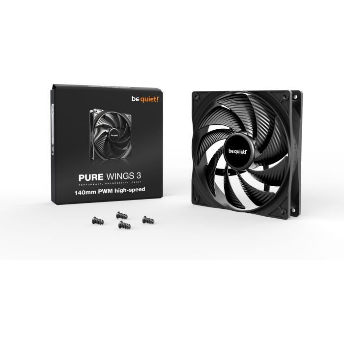 BE QUIET! - Pure Wings 3 - Ventilateur Boîtier - BL109 - 140 mm - PWM high - Speed