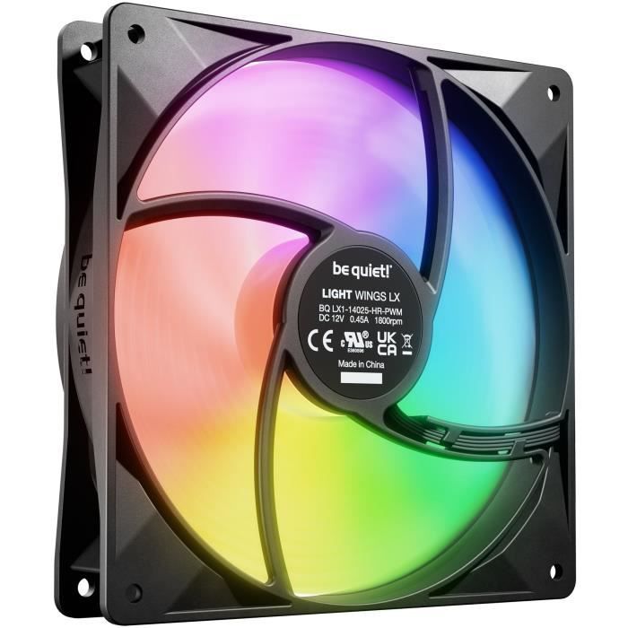BE QUIET! - Light Wings LX - Ventilateur Boîtier - BL129 - 140 mm - PWM high - Speed