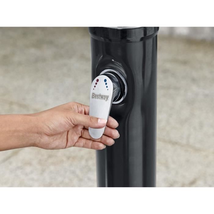 Douche solaire - Bestway - SolarFlow 8 L - Noir - 50 x 50 x 218 cm - 7,6 kg