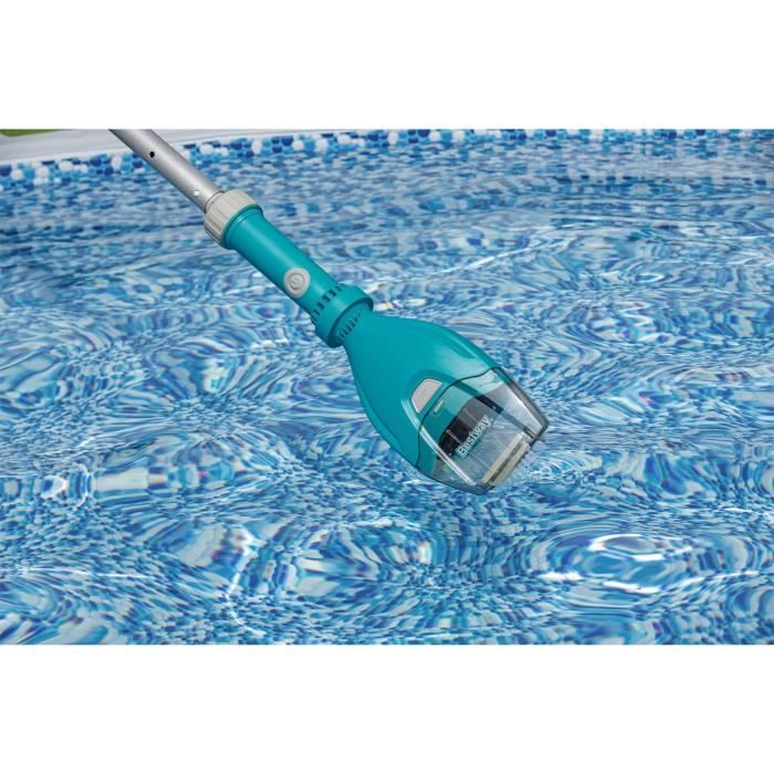Aspirateur Èlectrique Aquatechô - BESTWAY - sans fil - pour piscines jusqu'a 3,05m de diametre