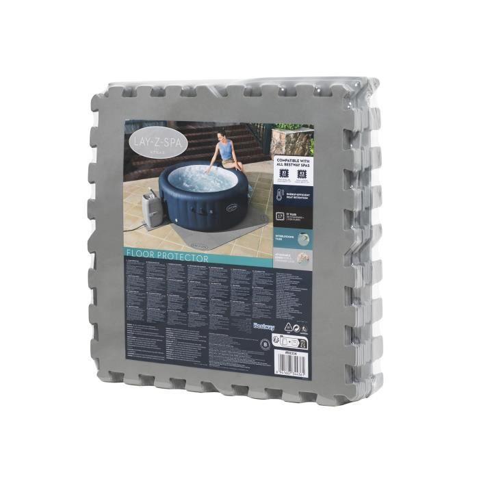BESTWAY - Tapis de sol pour spa carrÈ ou rond Lay-Z-Spa 196 x 196 cm