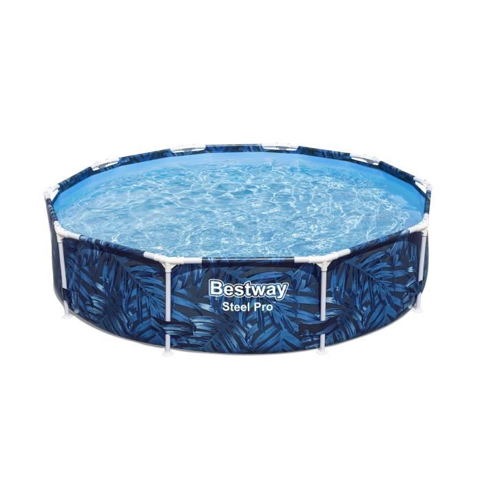 Piscine hors sol tubulaire BESTWAY - Steel Pro - 305 x 66 cm - Ronde