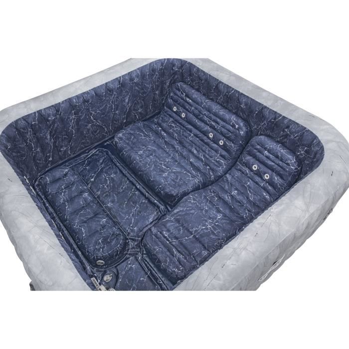 Spa gonflable BESTWAY - Lay-Z-Spa San Francisco Hydrojet Pro - 230 x 230 x 71 cm - 5/7 places - CarrÈ (b‚che, une cartouche)