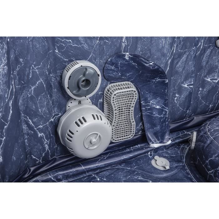 Spa gonflable BESTWAY - Lay-Z-Spa San Francisco Hydrojet Pro - 230 x 230 x 71 cm - 5/7 places - CarrÈ (b‚che, une cartouche)