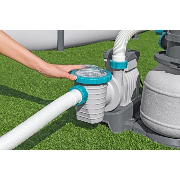 Filtre a sable / pompe de filtration pour piscine jusqu'a 42 m3- Bestway - 6 056 L/h - Avec préfiltre
