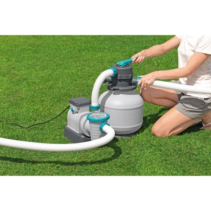 Filtre a sable / pompe de filtration pour piscine jusqu'a 54 m3- Bestway - 8 327 L/h - Avec préfiltre