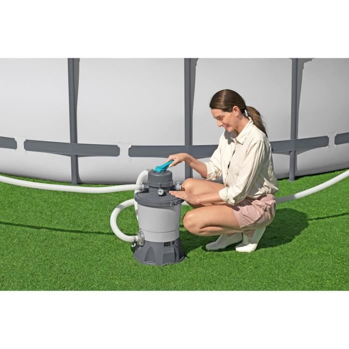 Filtre a sable / pompe de filtration pour piscine jusqu'a 18 m3- Bestway - 3 596 L/h - Avec préfiltre