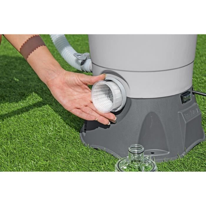 Filtre a sable / pompe de filtration pour piscine jusqu'a 18 m3- Bestway - 3 596 L/h - Avec préfiltre