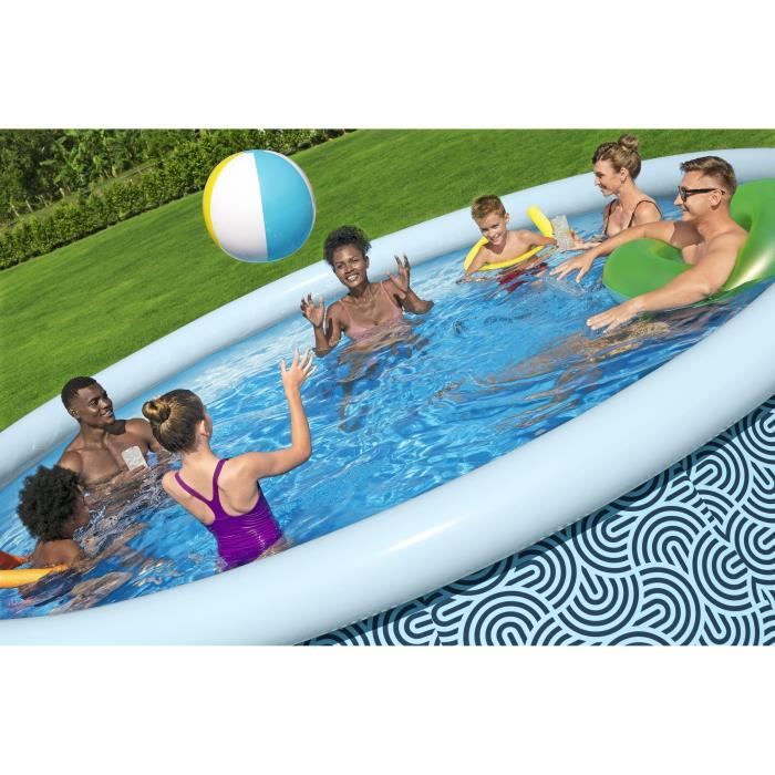 Kit Piscine gonflable BESTWAY - Fast Set - 457 x 107 cm - Ronde (Filtre a cartouche, échelle, 1 cartouche)