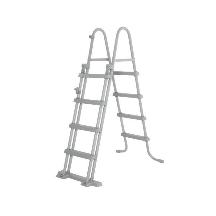 Kit Piscine hors sol tubulaire BESTWAY - Steel Pro Max - 488 x 244 x 122 cm - Rectangulaire (Filtre a cartouche, bâche, échelle)