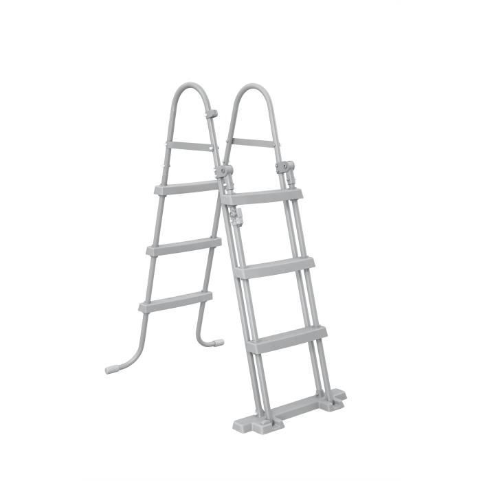 Kit Piscine hors sol tubulaire BESTWAY - Steel Pro MAX- 427 x 250 x 100 cm - Ovale (Filtre a cartouche, échelle, bâche, 1 cartouche