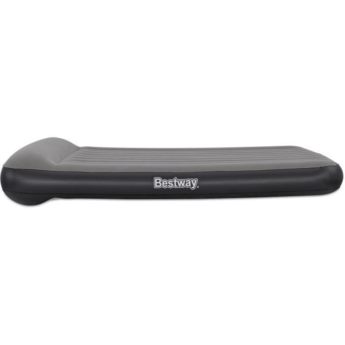 Matelas gonflable - BESTWAY - 671BS - Tritech Queen - 2 places, pompe USB intégrée, 2,03 m x 1,52 m x 30 cm