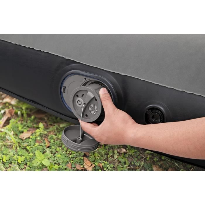 Matelas gonflable - BESTWAY - 671BS - Tritech Queen - 2 places, pompe USB intégrée, 2,03 m x 1,52 m x 30 cm