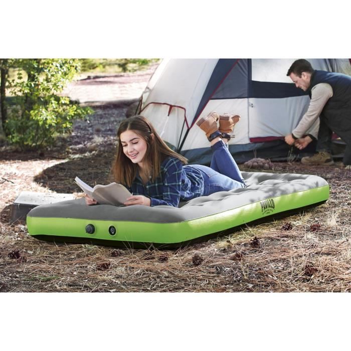 BESTWAY Matelas gonflable camping Pavillo - 1 place Roll & Relax - 188 x 99 x 22 cm - Avec sac de gonflage