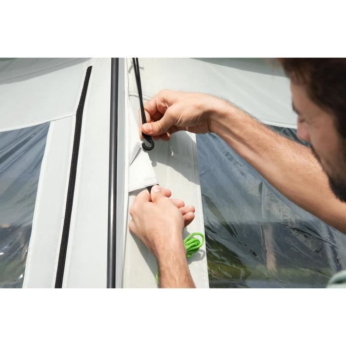 BESTWAY - DÙme de protection pour piscine - Octogonal 600 x 600 x 295 cm - Gris