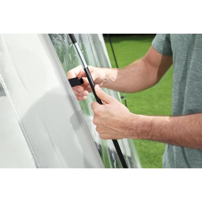 BESTWAY - DÙme de protection pour piscine - Octogonal 600 x 600 x 295 cm - Gris