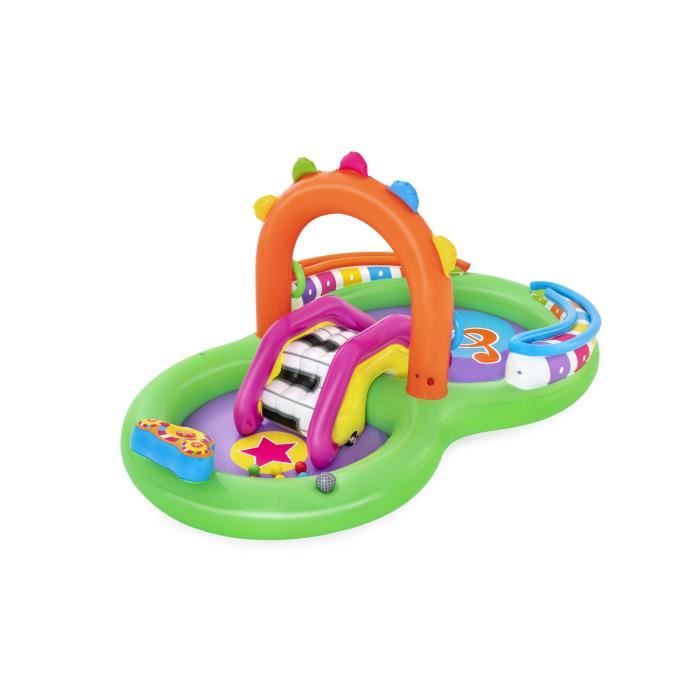 Aire de jeu gonflable - Bestway - Sing'n Splash - 295 x 190 x 137 cm - pataugeoire