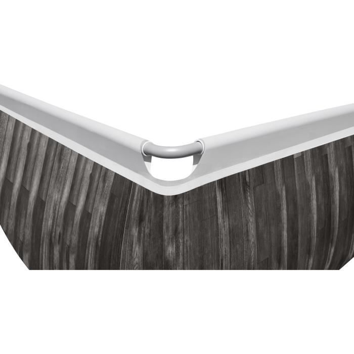 Kit Piscine hors sol tubulaire BESTWAY - Power Steel - 404 x 201 x 100 cm - Rectangulaire (Filtre a sable, échelle, diffuseur)