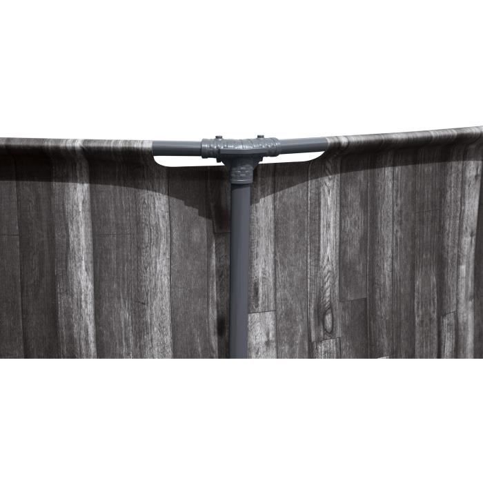 Kit Piscine hors sol tubulaire BESTWAY - Steel Pro Max - 366 x 100 cm - Ronde (filtre a cartouche, échelle, diffuseur)