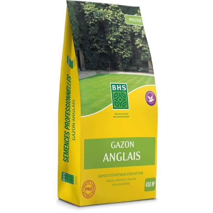 Semence de Gazon Anglais - BHS - 10kg pour Jardins Haut de Gamme
