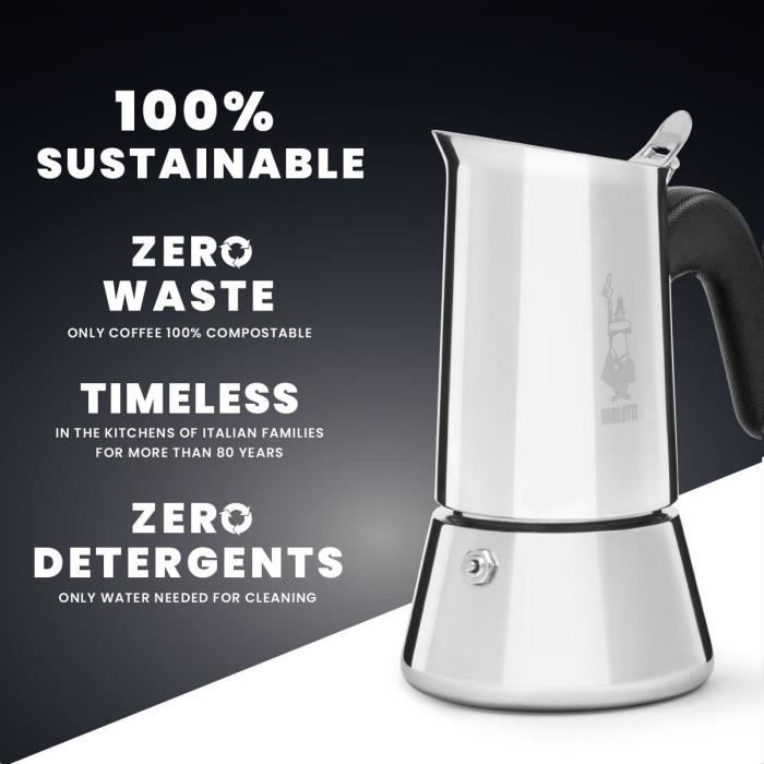 Cafetiere Italienne - BIALETTI - 0007255/CNNP - Acier
