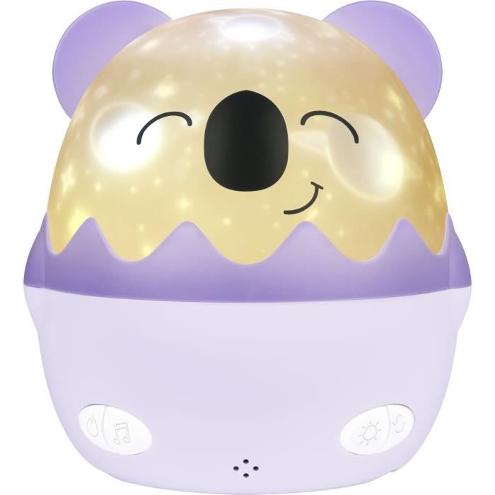 Veilleuse musicale sans fil - BIGBEN - Koala - Projection 360° - 13 films - 8 mélodies - Télécommande - Batterie USB-C