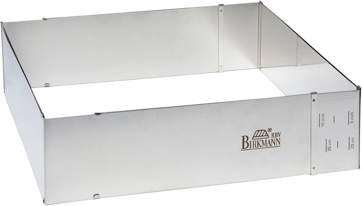 Cadre de cuisson ajustable - BIRKMANN - EASY BAKING - Acier - 22 x 25 a 43 x 48 cm, H 7 cm