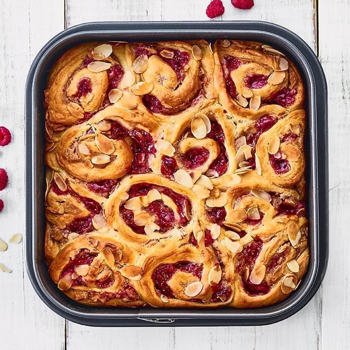 Moule carré a fond amovible - BIRKMANN - EASY BAKING - Acier carbone - Anti adhésif - 24 x 24 x 8 cm