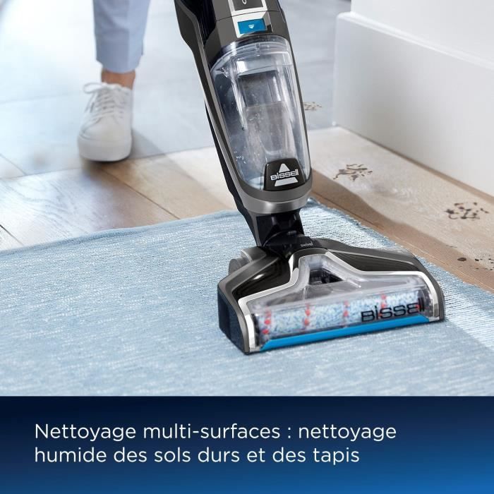 Aspirateur Balai Laveur sans Fil BISSELL B3569N Crosswave C6 Select Cordless - Nettoyage Multi-Surfaces - Autonettoyage Automatique
