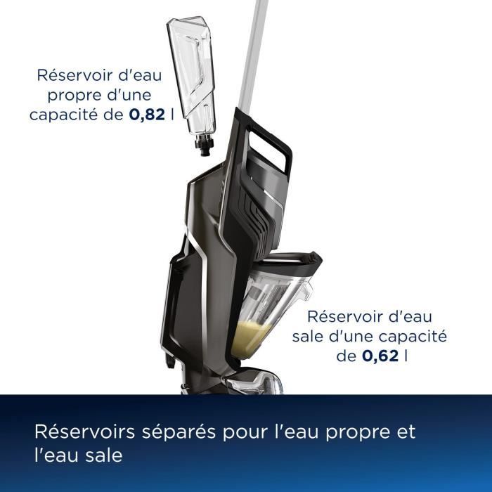 Aspirateur Balai Laveur sans Fil BISSELL B3569N Crosswave C6 Select Cordless - Nettoyage Multi-Surfaces - Autonettoyage Automatique