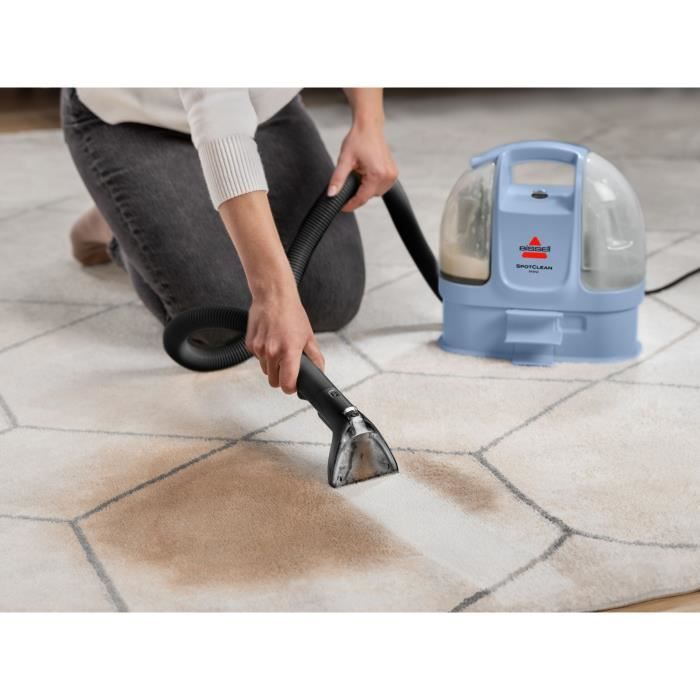 Shampouineuse - BISSELL SpotClean Mini Select - 330 W - 12500 Pa - 0,5 L - Bleu lac