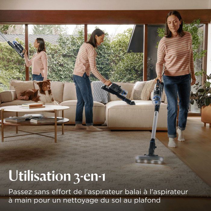 BISSELL PowerClean FurGuard Select - Aspirateur Balai sans fil - Puissance 280 W - Autonomie 50 min - Spécial animaux