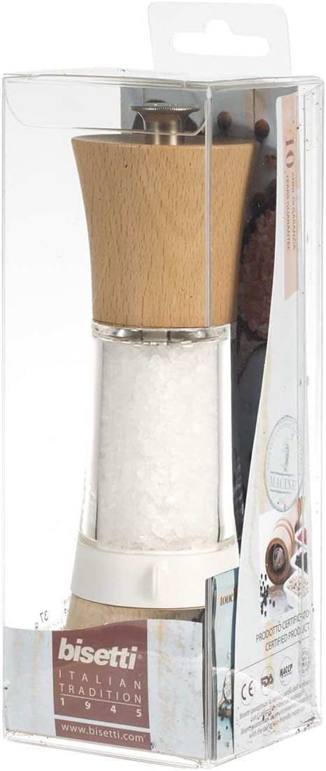 Moulin a sel - BISETTI - PISA - 18 cm - Bois / Acryl