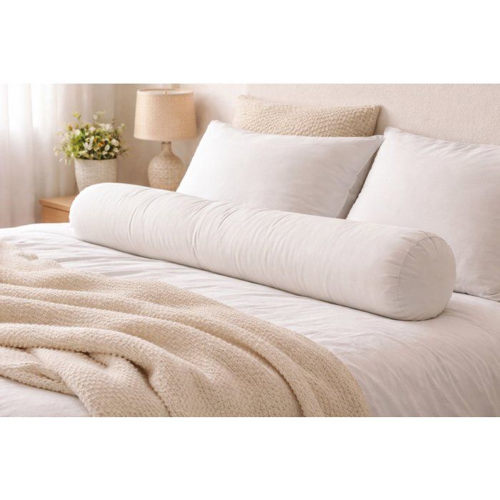 Traversin Coton - BLANREVE - 140 cm - Blanc