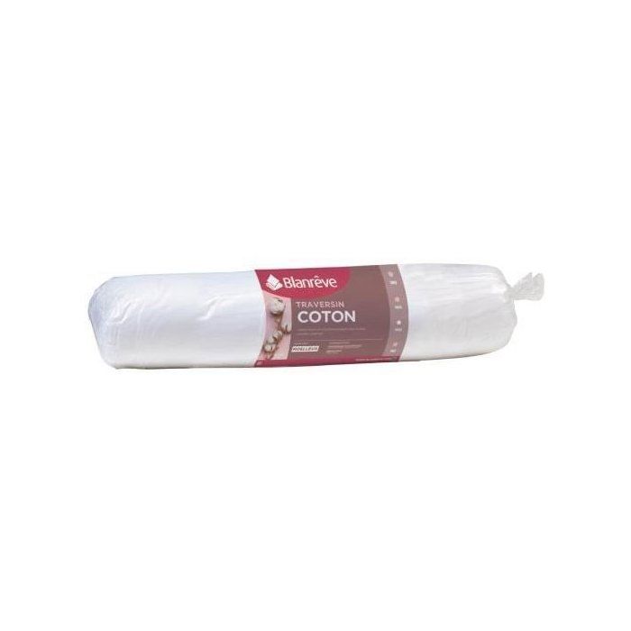 Traversin Coton - BLANREVE - 160 cm - Blanc